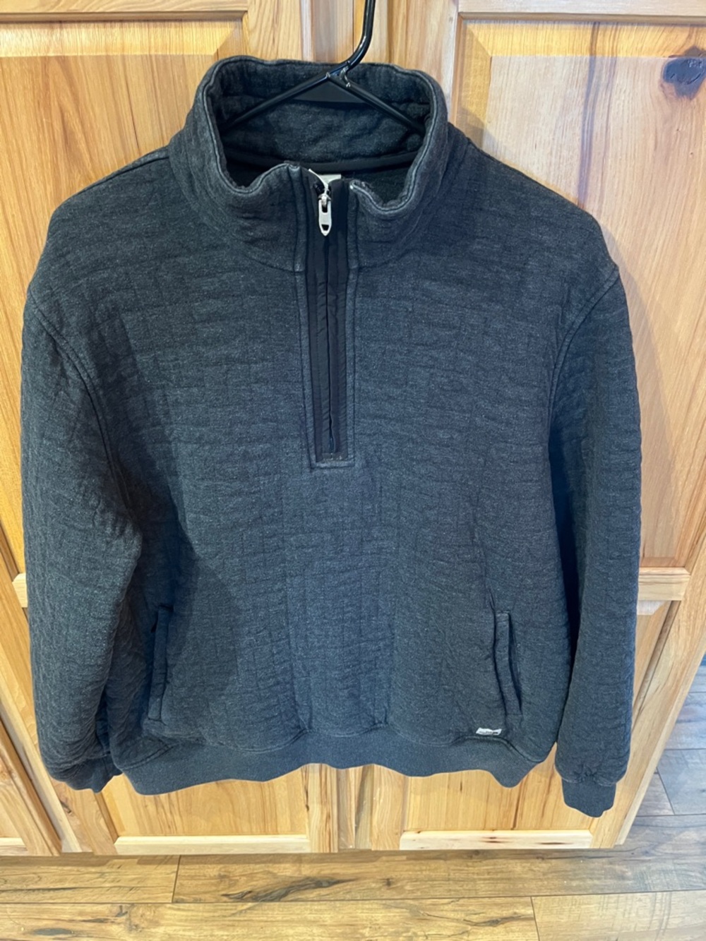 Men's NORTH FACE Longs Peak Quilted Quarter Zip Sweatshirt, Size XL